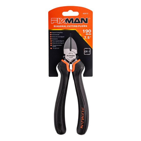 FIXMAN Industrial Diagonal Side Cutting Pliers 8" 190mm